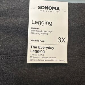 Sonoma Gray The Everyday Mid Rise Legging